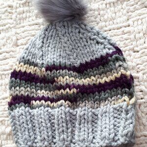 Hand knitted hat